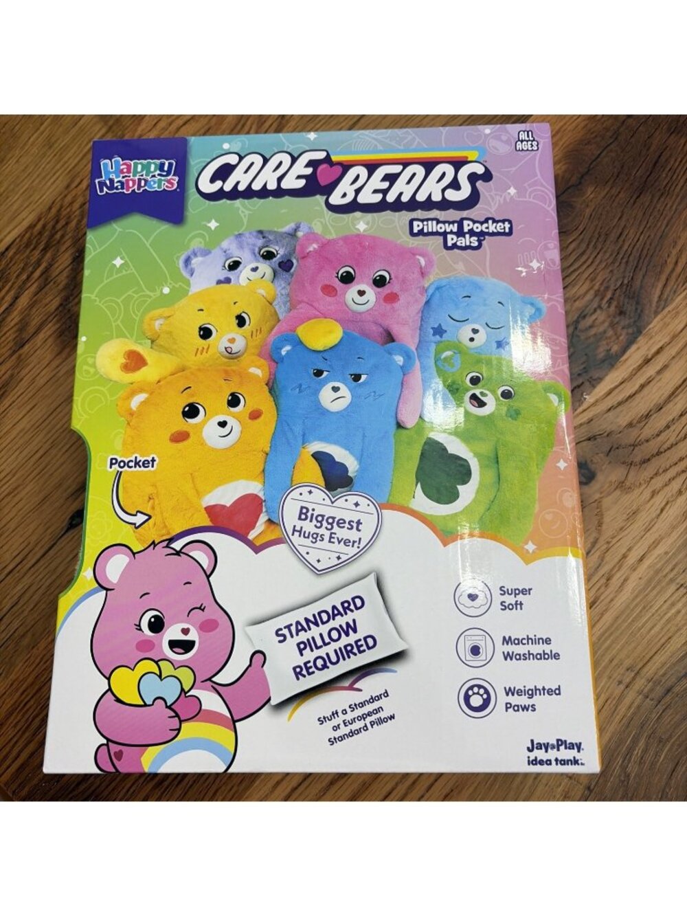 Happy Nappers: Care Bears Pillow Pocket Pal - Funshine Bear